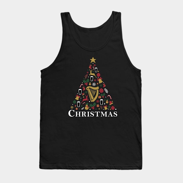 Irish Drink Christmas Tree Tank Top by The Gift Hub